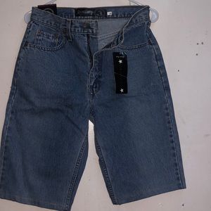Blue denim jean shorts, size 30